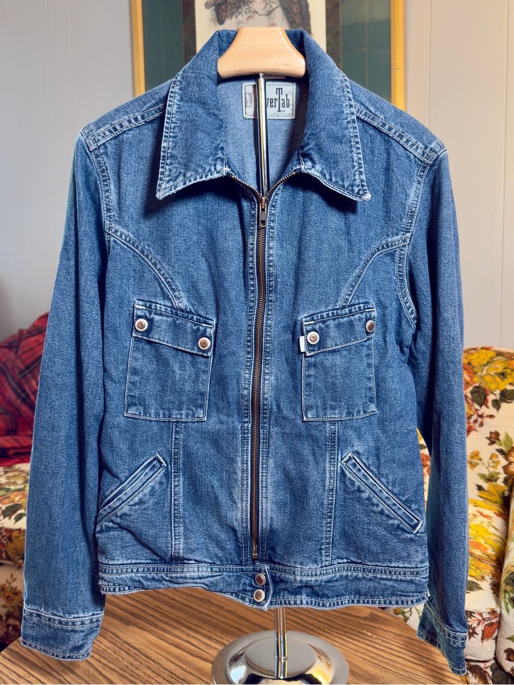 Vintage 90s Levi’s Silver Tab Zip-Up Denim Jacket - M